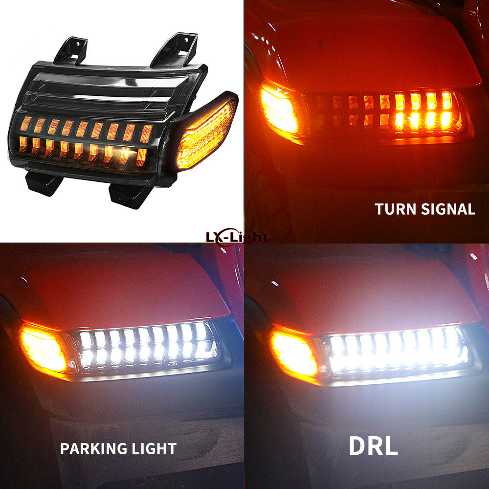 for Jeep for Wrangler JL Gladiator Rubicon 2018-24 LED Fender Turn Signal Lights DRL