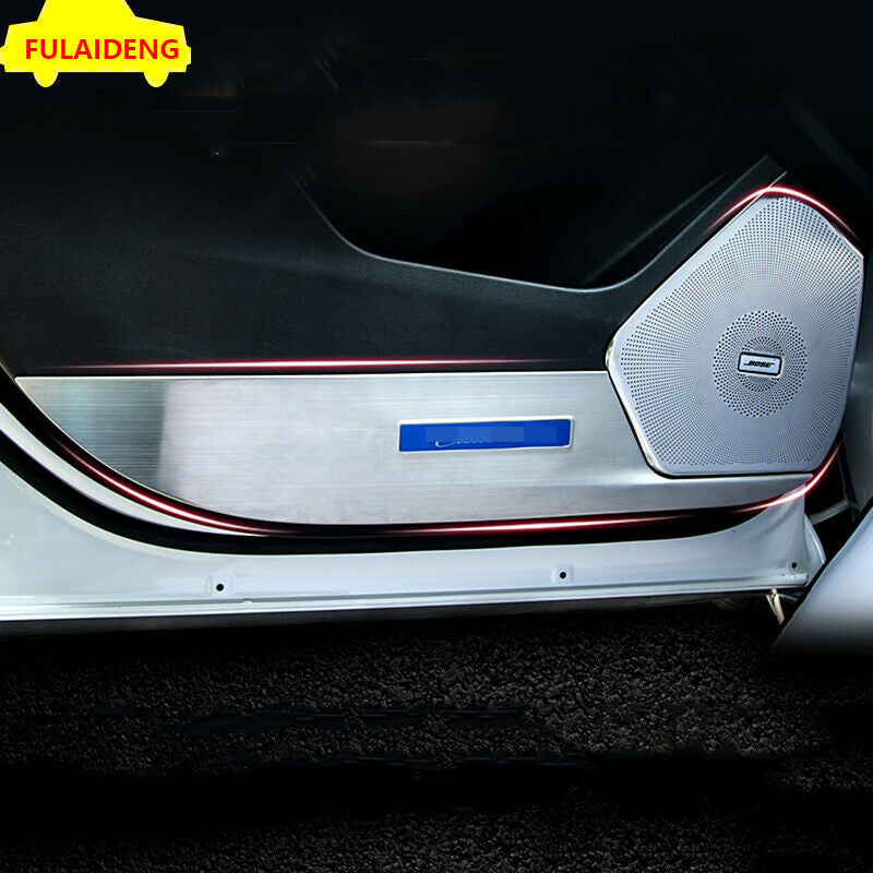 for Cadillac XT5 2016-2021 Silver Titanium Door Anti-Kick Pad Protective Cover