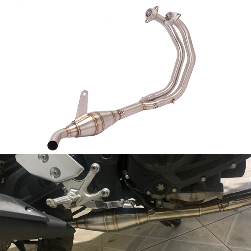 Modified Exhaust Connected Header Front Pipe Link System for Yamaha YZF R3 MT-25