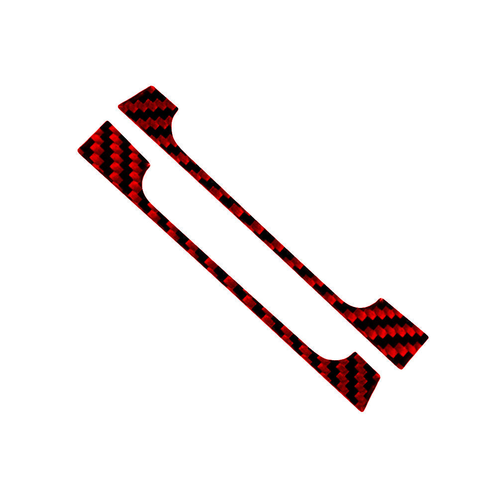 2x Red Carbon Fiber Front Door Air Vent Frame Trim for Honda Ridgeline 2017-2020