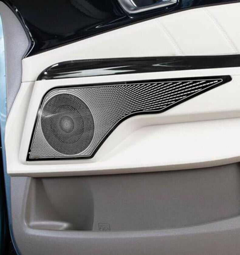 for Kia Carnival 2022-23 Black Steel Inner Door Speaker Horn Frame Cover Trim 4x