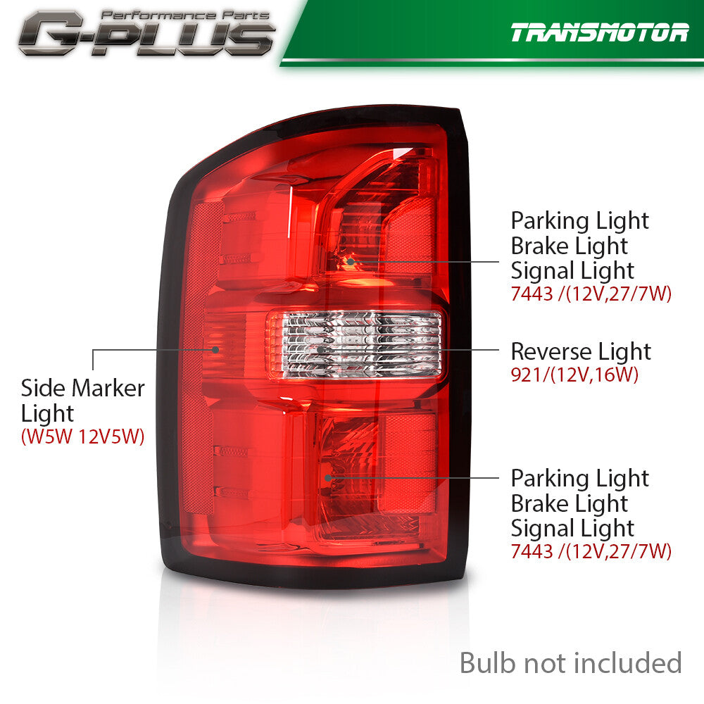 Fits for GMC for Sierra 1500 2500 3500 2014-2018 Red-Clad Mida LH