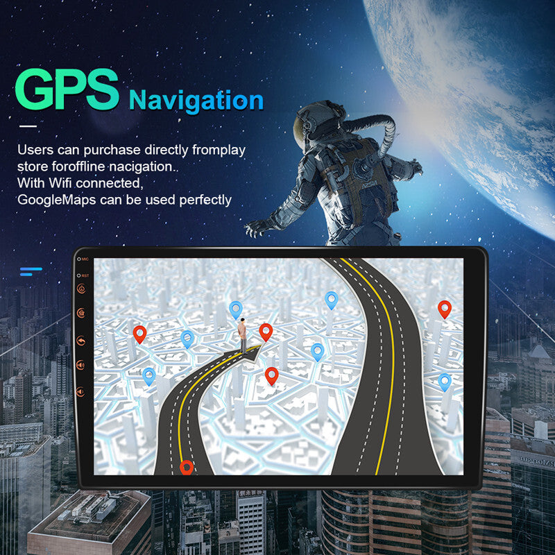 Android Car Radio Autoradio 2+32G 2 Din 9inch WIFI GPS Audio Multimedia Player