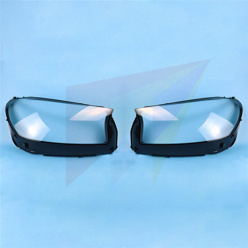 A Set Front Headlight Lens Shell + Seal Glue for Mercedes X167 GLS-Class 2021-22