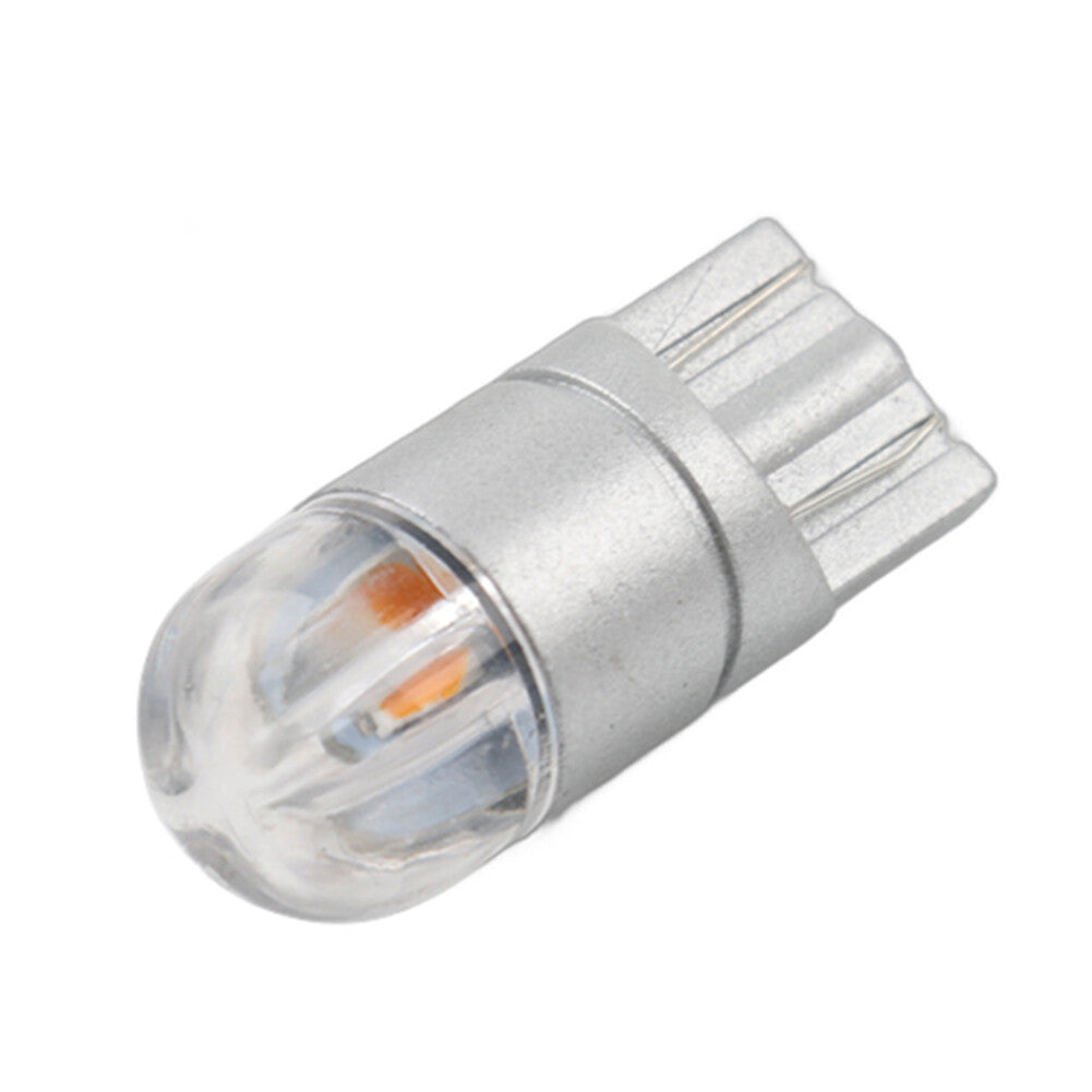 Fit T10 2SMD 3030 W5W 194 Amber DRL LED Reading License Plate Light Side Lamp