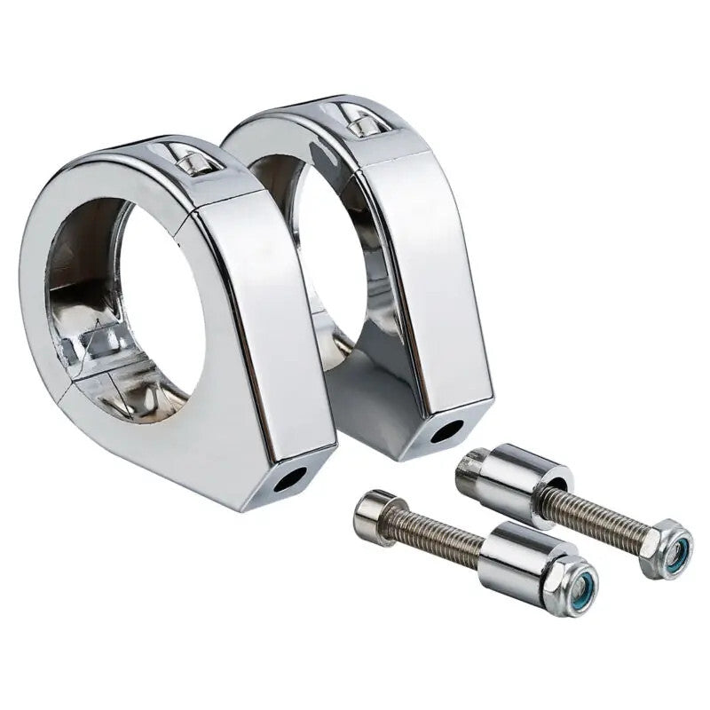41mm Motorcycle Turn Signal Mount Bracket Fork Relocation Clamps for Dyna Street