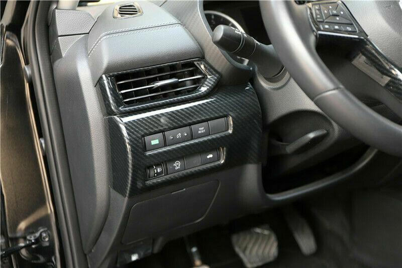 3x for Nissan Sentra Sylphy 2020-2023 Carbon Fiber Console Dashboard Cover Trim