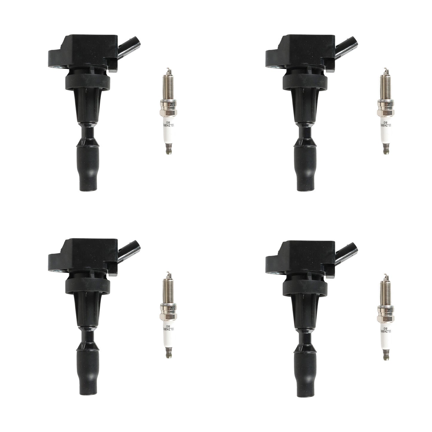 4x Ignition Coils+ 4x Iridium Spark Plug for 17-20 for Hyundai for Elantra L4 1.6L