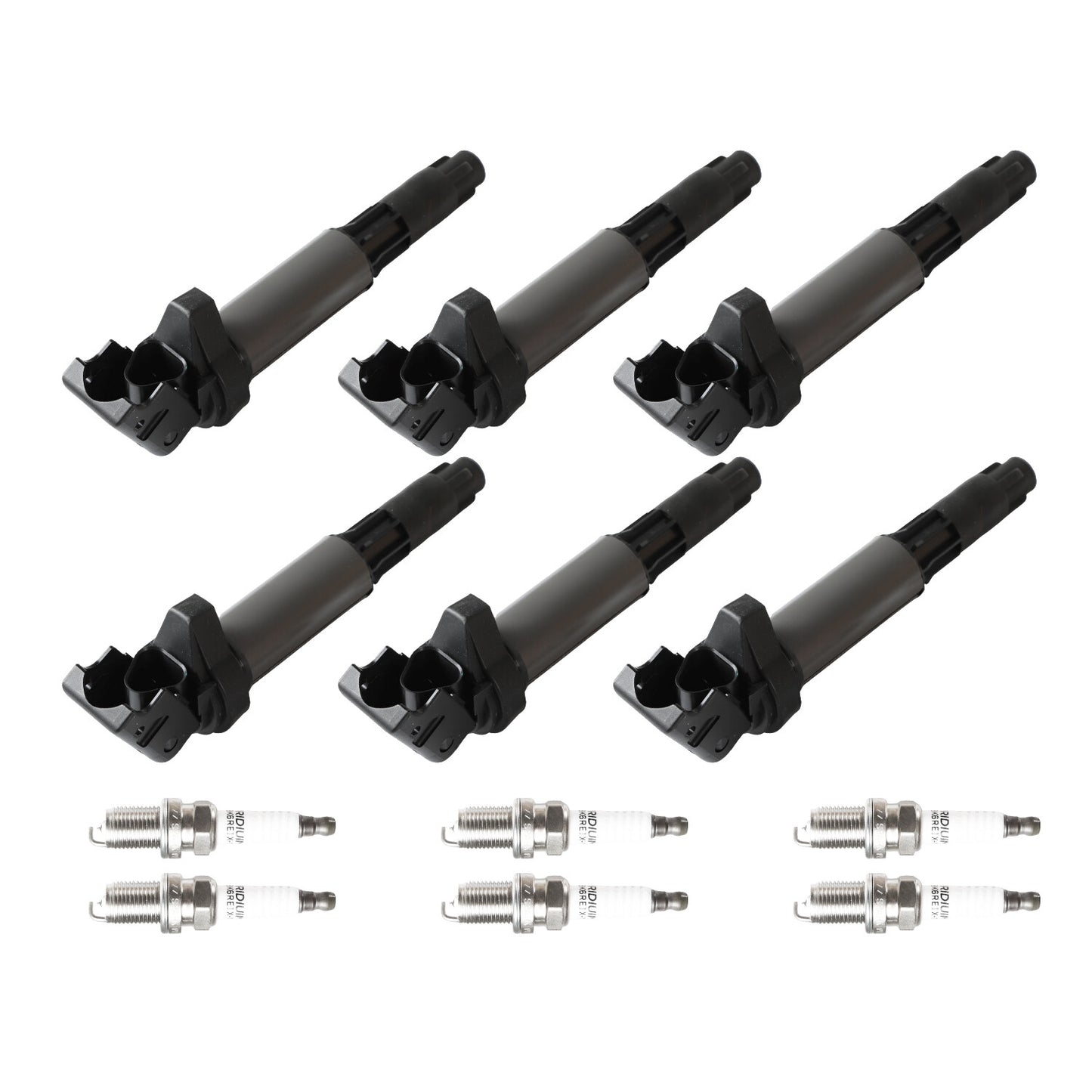 6x Ignition Coil 6x Platinum Spark Plug for BMW 330Ci 325Ci 525i UF522
