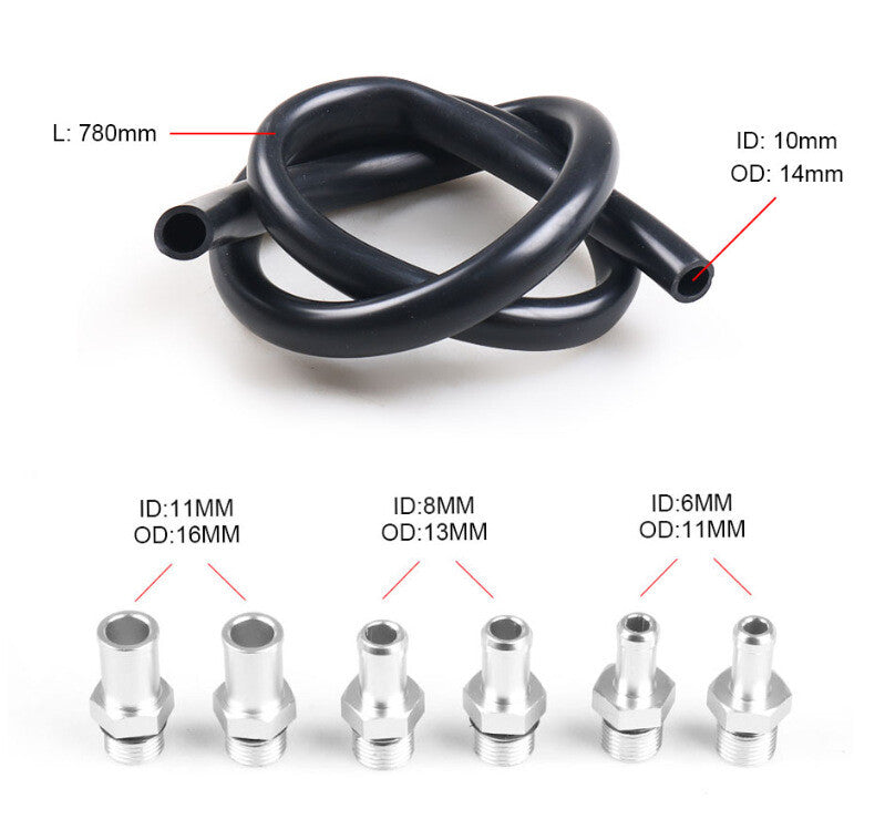 Car Oil Catch Can Internal Baffle Dual Chamber Filter Aluminium Alloy Red