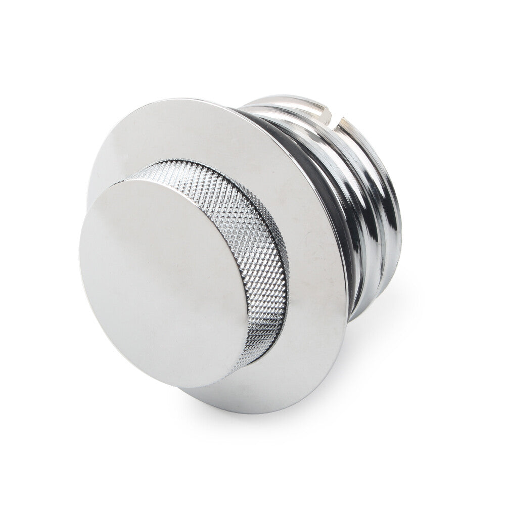 Flush Pop Up Reservoir Gas Cap Vented Fuel Tank Screw for Harley Davidson Chrome