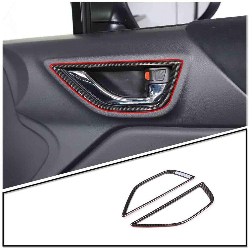 ABS Carbon Fiber Inner Door Handle Bowl Trim for Toyota GR86/ for Subaru BRZ 2022-23
