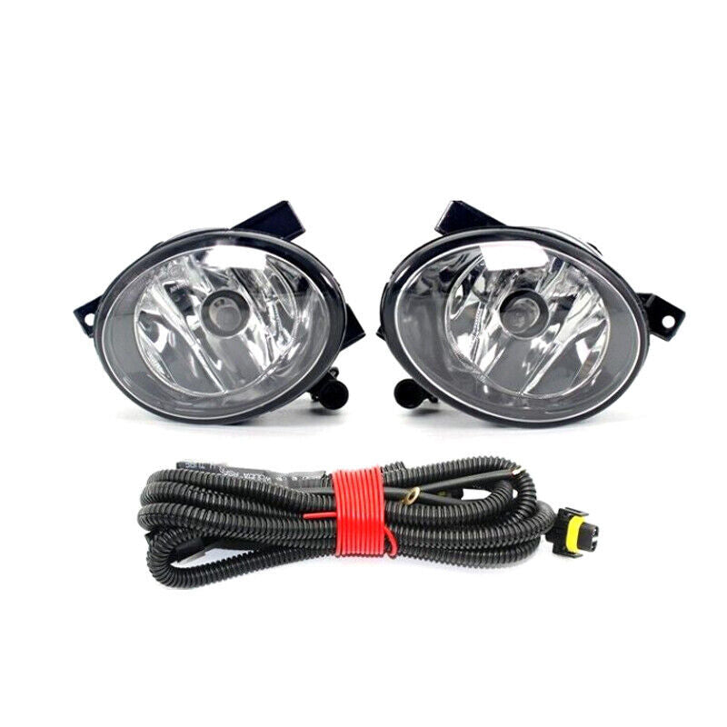 Front Clean Lens Fog Light Lamp+Grille+Wire for VW for Tiguan 2012 2013 2014-2017