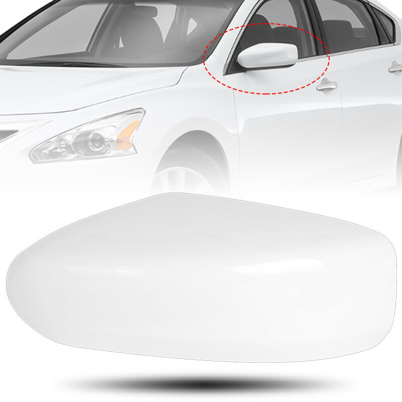 LEFT DRIVER SIDE Mirror Cap Cover White Fit for Nissan Altima Sedan 2013-2018