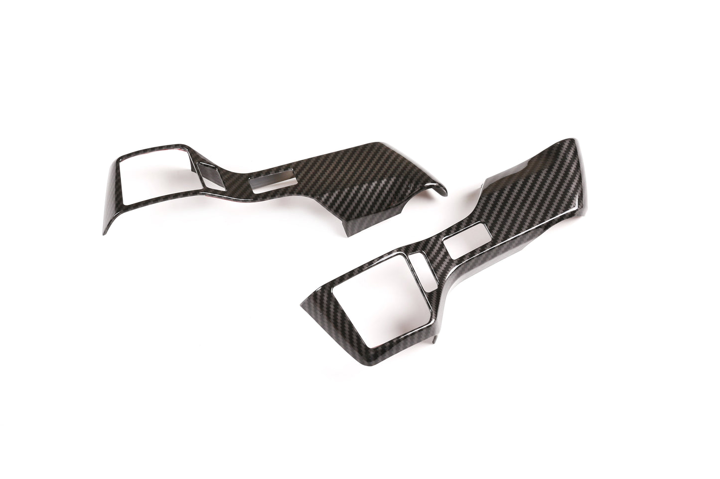 Silver ABS gear shifter panel trim for BMW 3 Series E90, E92, E93 (05-12-)