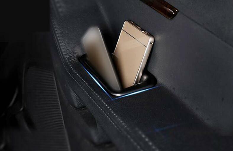 Paint Black Inner Door Armrest Storage Box Frame 4PCS for Ford Explorer 2011-15