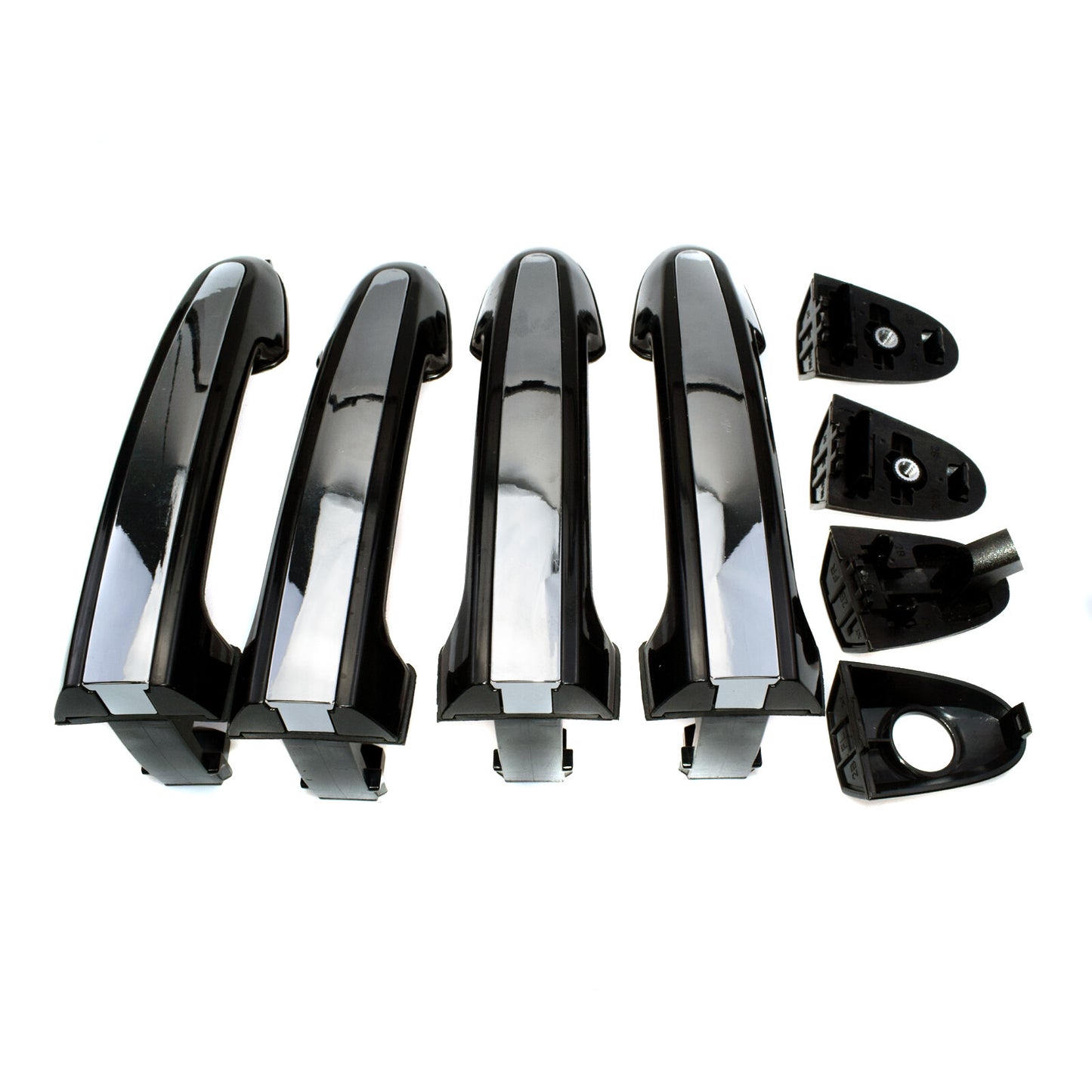 4PCS Exterior Chrome Door Handle FL RL RR for Hyundai Santa Fe 2007-2012