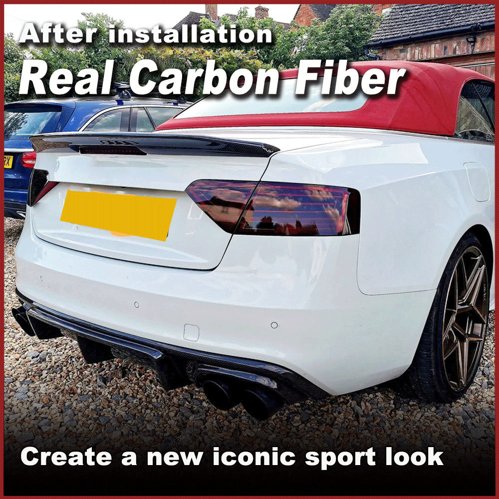 Fit for Audi A5 S5 RS5 Convertible 2008-2016 REAL Carbon Fiber Rear Spoiler Wing