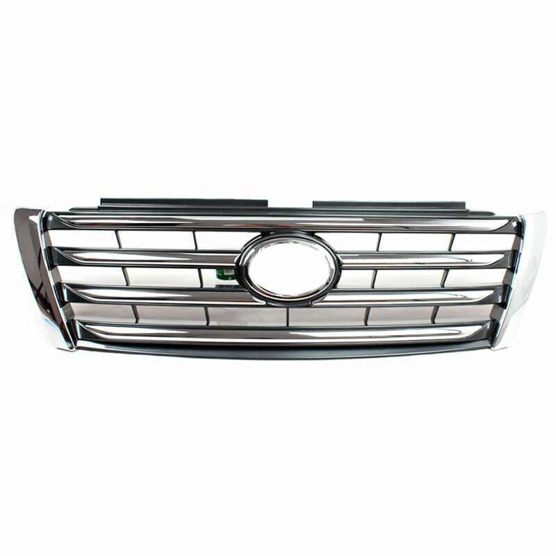 for Toyota Prado 2014-17 Chrome ABS Front Grille Grill Horizontal Cover Replace