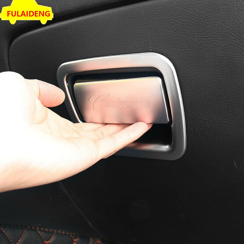 for Cadillac XT5 2016-2021 Silver for Co -pilot Storage Glove Box Handle Cover Trim