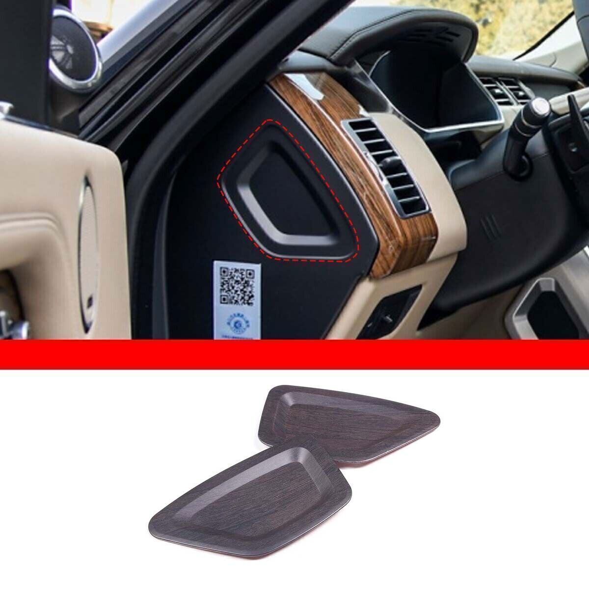 2P for Range Rover L405 14-22 Wood Grain Console Dashboard Both Side Cover Trims