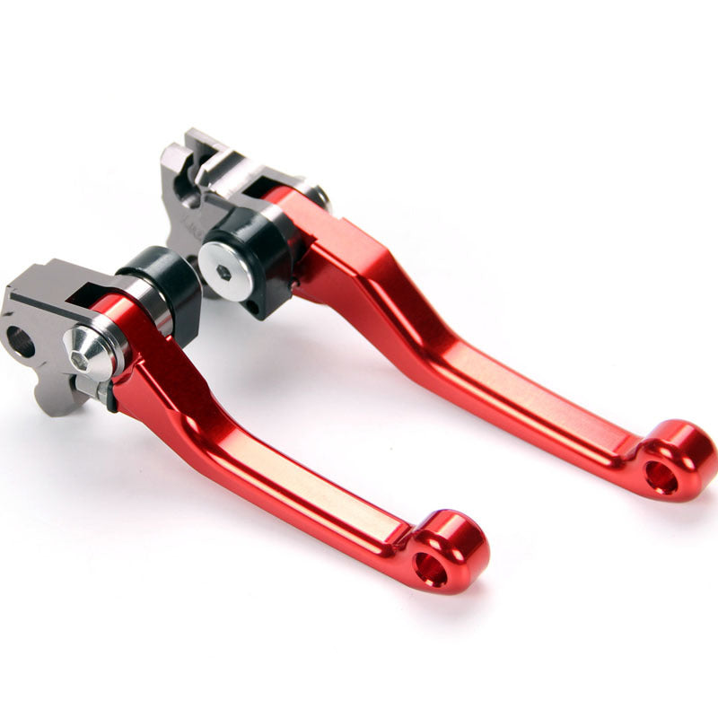 Red Pivot Dirtbike Brake Clutch Levers for Honde CRF250R 2004-2006 2005 Off Road