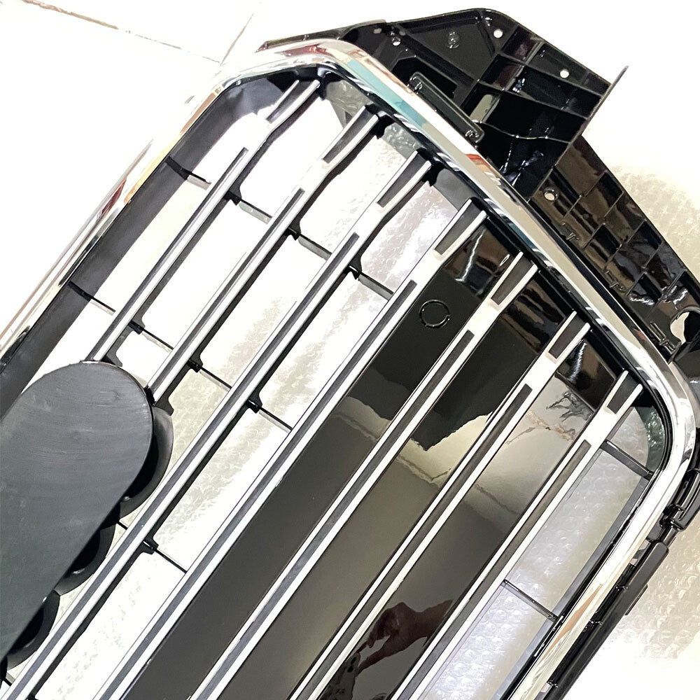 Front Bumper Grill Mesh Grille Fit for Audi Q3 2013 2014 2015 SQ3 Style Silver