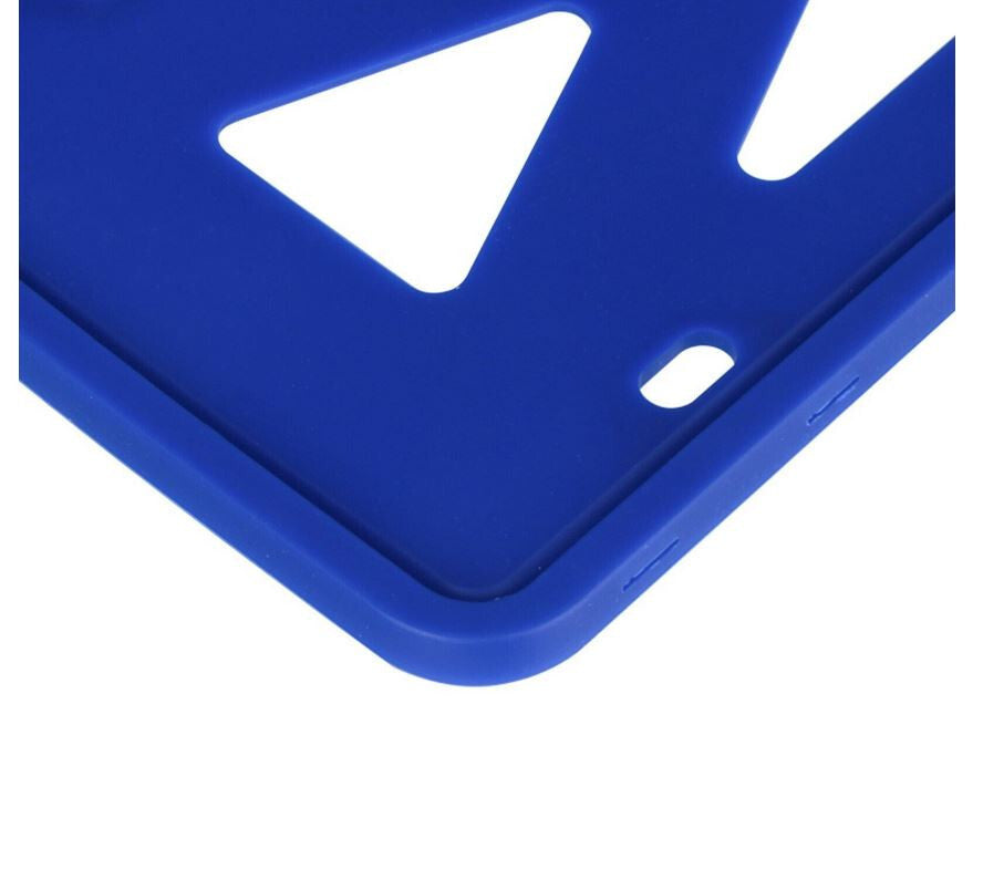 1 piece of car license plate frame cover cap, rear boot, blue silicone, suitable for ford