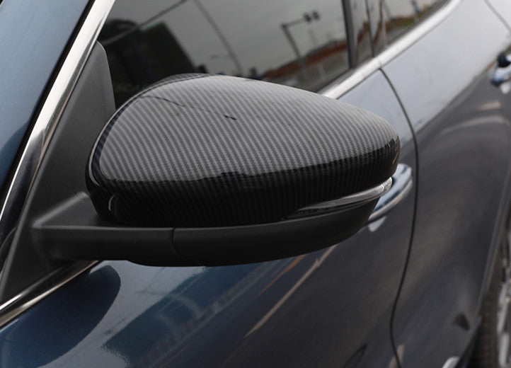 Carbon Fiber Exterior Rear View Mirror Cover Trim for Ford Escape Kuga 2020-22