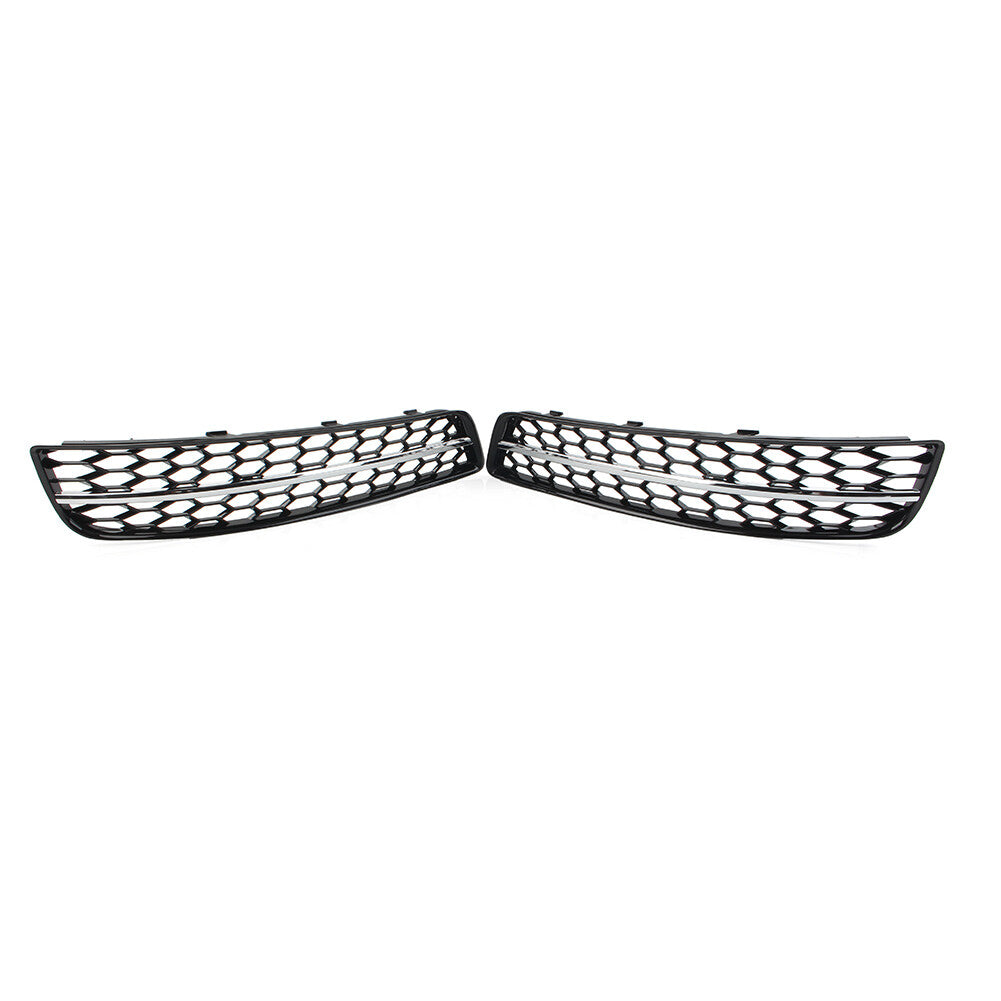 2-piece front bumper honeycomb fog light grille protector for Audi A3 8P 2009-2013