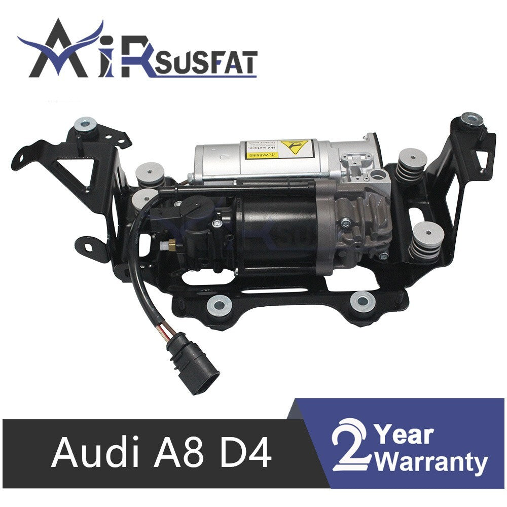 for Audi for A8 D4 4H for A8 Quattro 2011-2018 Air Suspension Compressor Pump w/Bracket