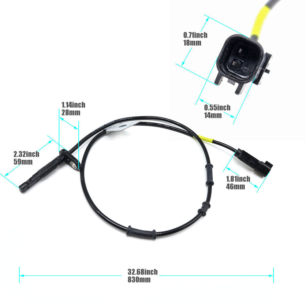 ABS Wheel Speed Sensor 20811372 for Chevrolet Equinox for GMC Terrain Front Driver