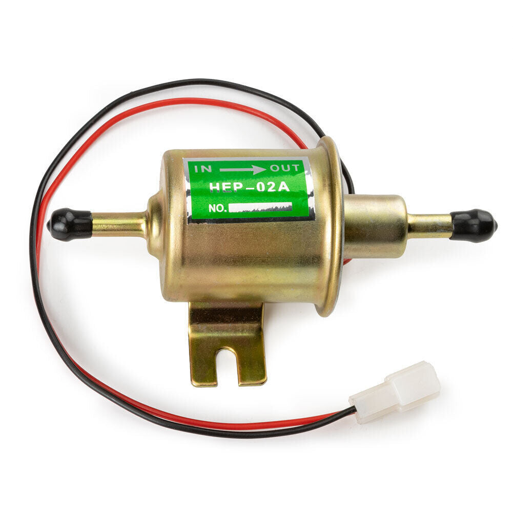 1-pack HEP-02AE electric fuel pump, universal direct-discharge low-pressure gas diesel 12V, new.