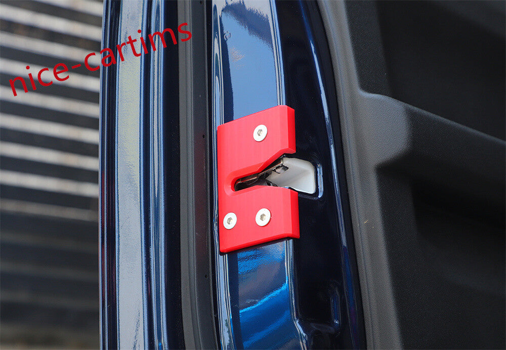 4¡ÁRed ABS Car Door Limiting Block Panel Cover for Suzuki for Jimny 4-door 2019-2024