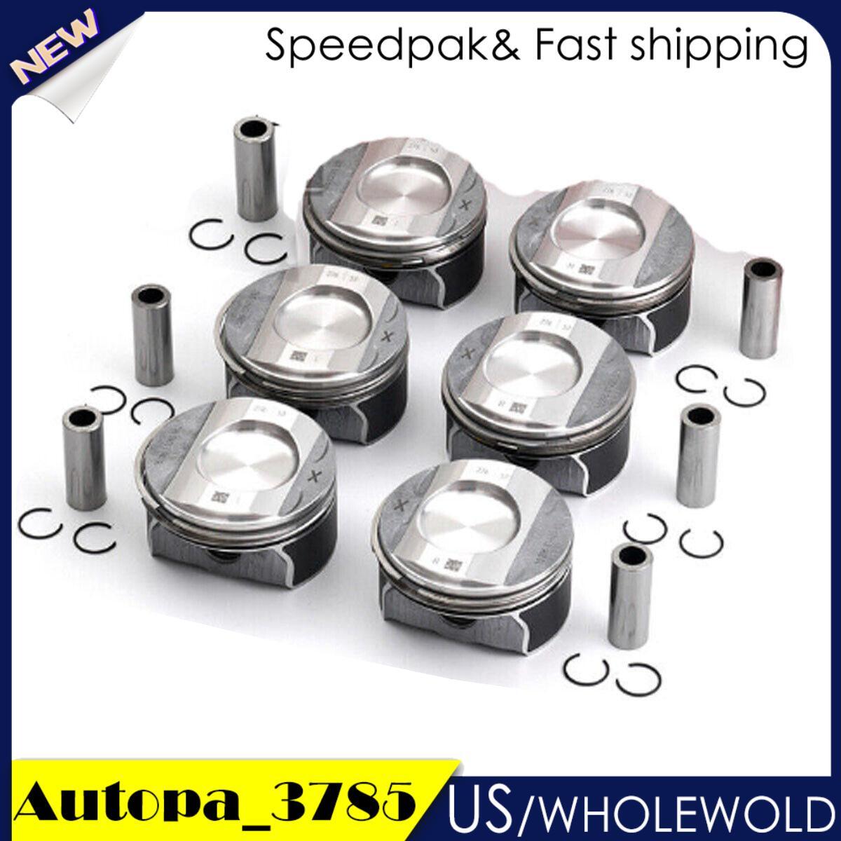 6PCS Piston Ring Suitable for Mercedes-Benz E350 ML300 R350 S350 3.5L V6 M276