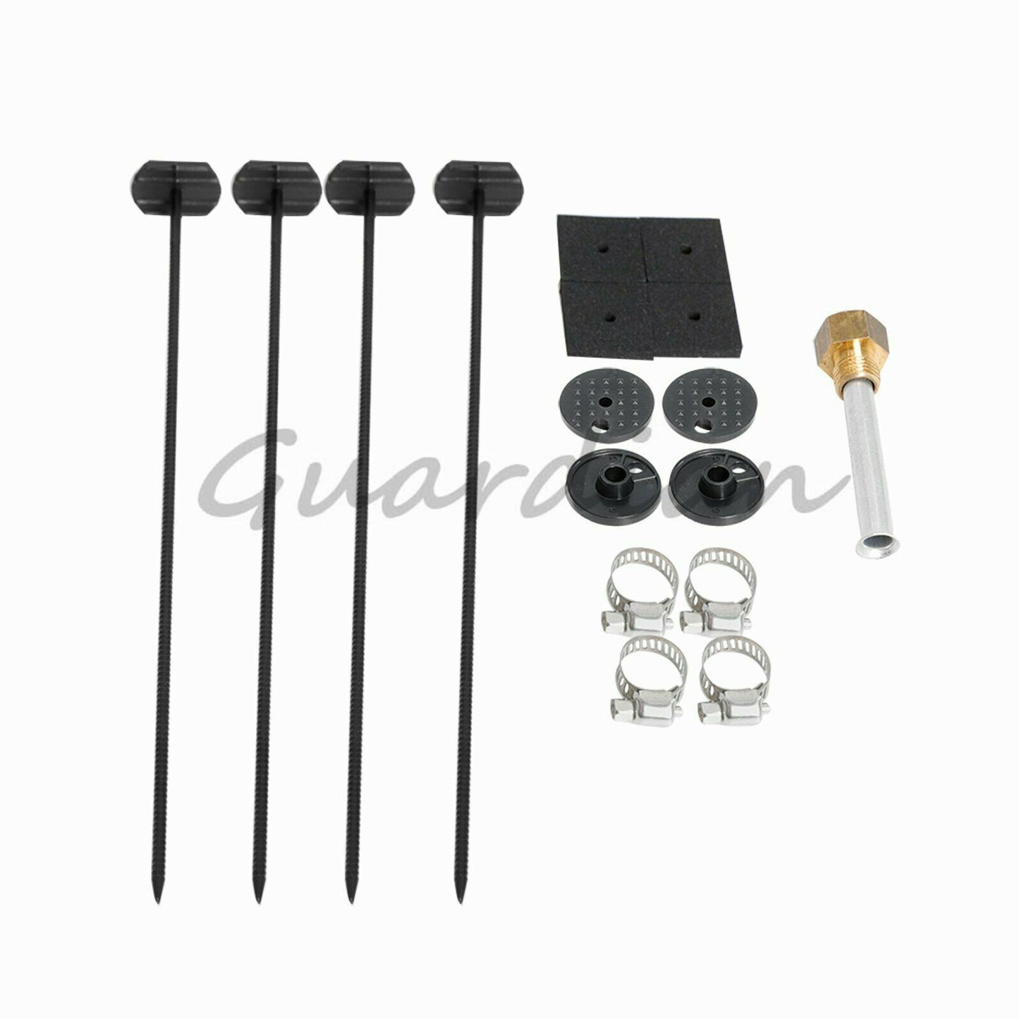 6-row radiator remote control universal aluminum transmission oil cooler + mounting kit