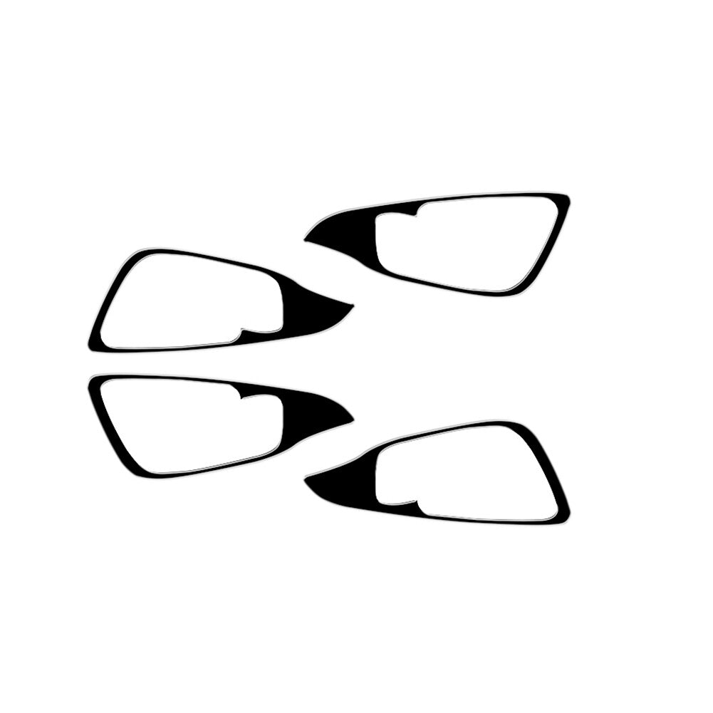 4x Glossy Black Door Handle Frame Cover Trim for Chrysler 200 2015-2017 Type B