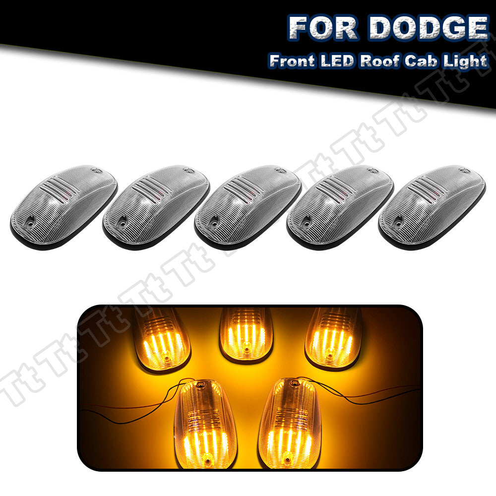 Suitable for 03-18 for Dodge for Ram 1500 2500 3500 trucks. Transparent LED cab roof marking daytime running light.