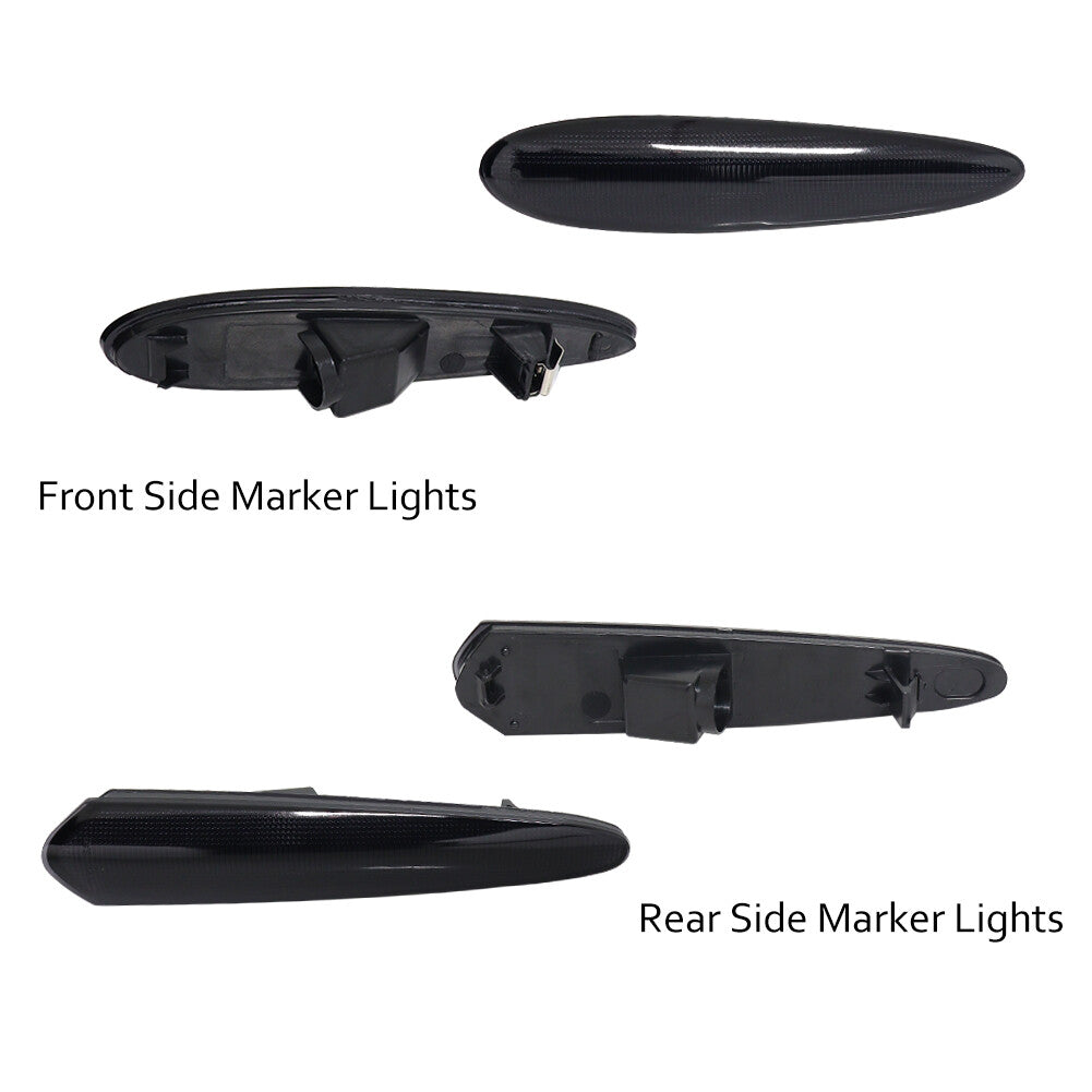 4-piece front and rear bumper side marker light housing kit for 00-03 for Nissan Maxima