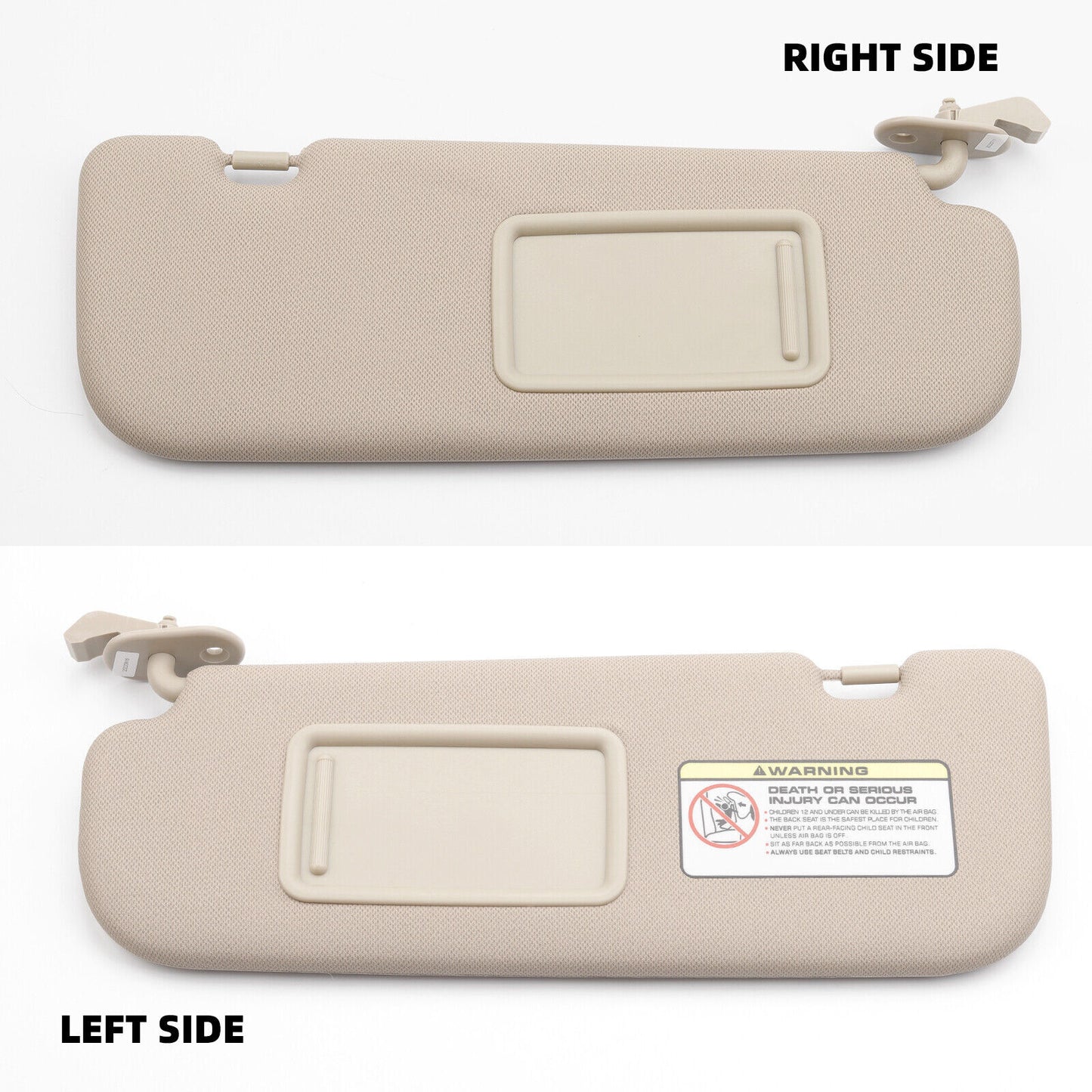 2PCS Beige LEFT RIGHT Sun Visor Fit for Hyundai for Elantra 2015 L 1.8L 852103X000TX