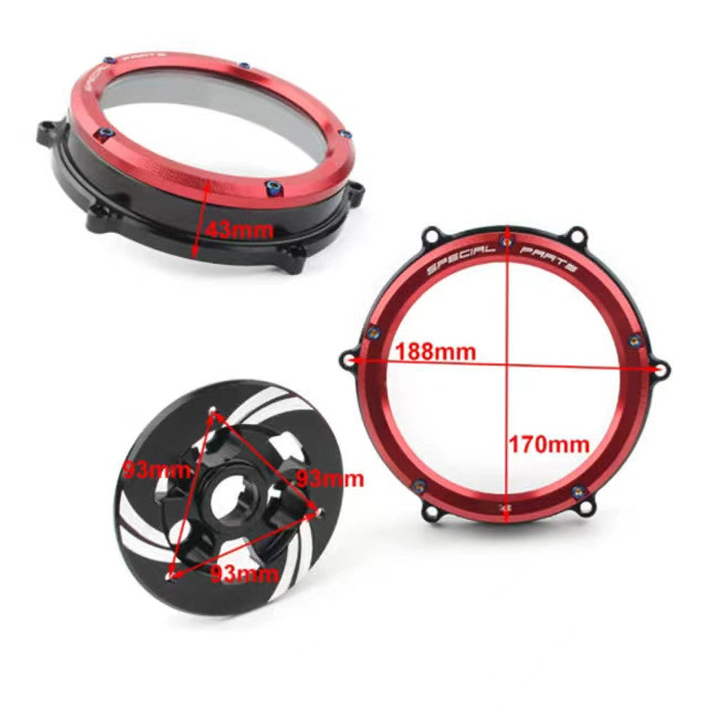 CNC Racing Clear Clutch Cover Spring Retainer for Ducati Panigale Speciale 4S