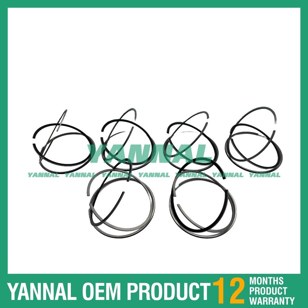 6 new S6S Piston Ring Kit STD for Mitsubishi DP7 Diesel Forklifts