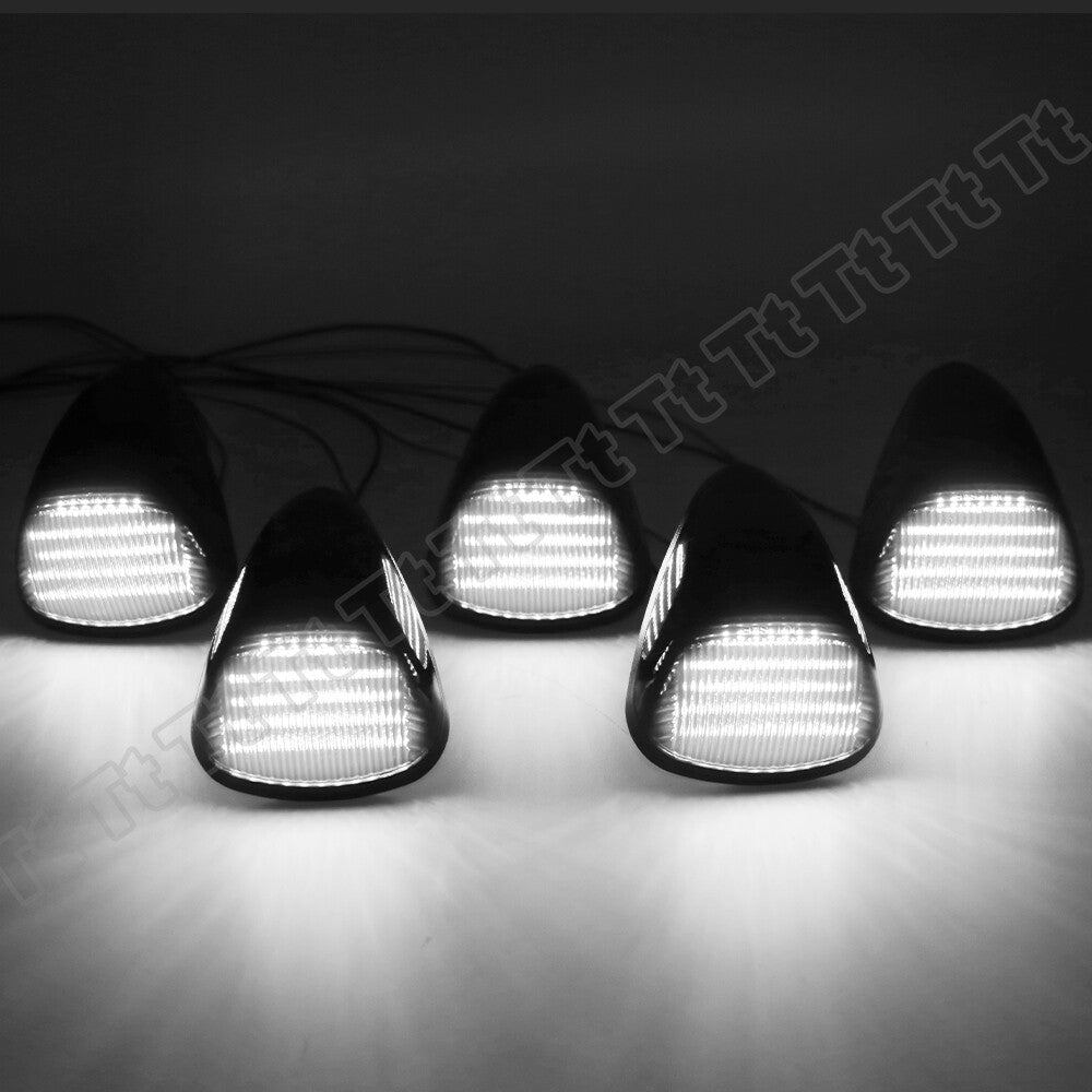 5x Super Amber LED Cab Roof Marker Lights for 99-16 for Ford F250, F350, F450, and F550