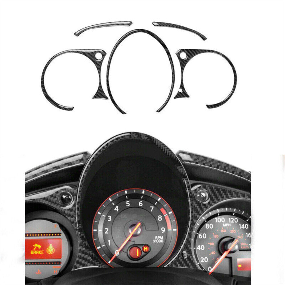 12Pcs Carbon Fiber Interior Full Set Kit Decorative Trim for Nissan 370Z 2009-20