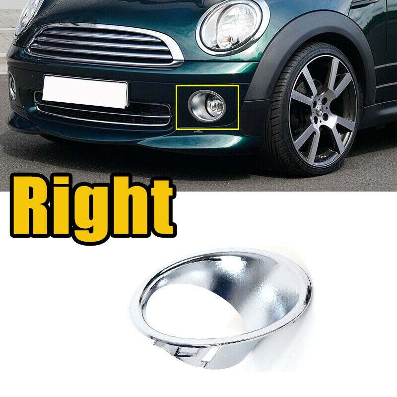 Right Front Fog Light Lamp Trim Ring Cover 51112753662 for Mini Cooper R56 R57