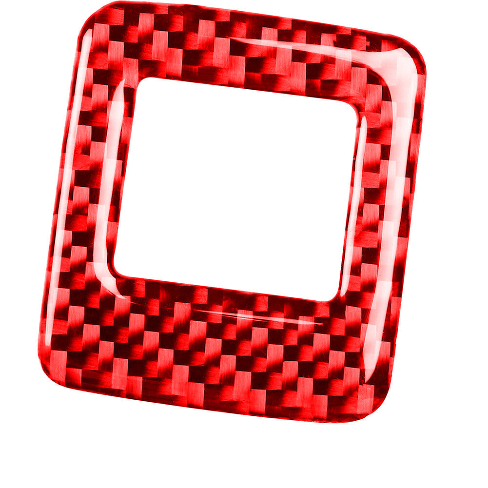 Red Carbon Fiber Interior Central Switch Frame Cover Trim for Mazda MX-5 Miata