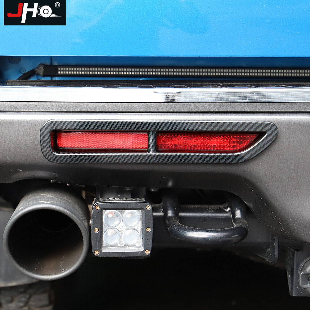 ABS Carbon Fiber Accessories Rear Fog Light Covers for Ford F150 2017-20