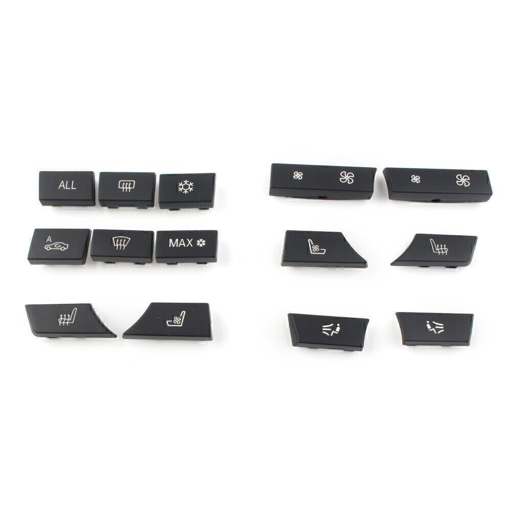 14 Button Key Caps Repair A/C Heater Switch 61319313924 Fit for BMW F07 F10 F11 F02