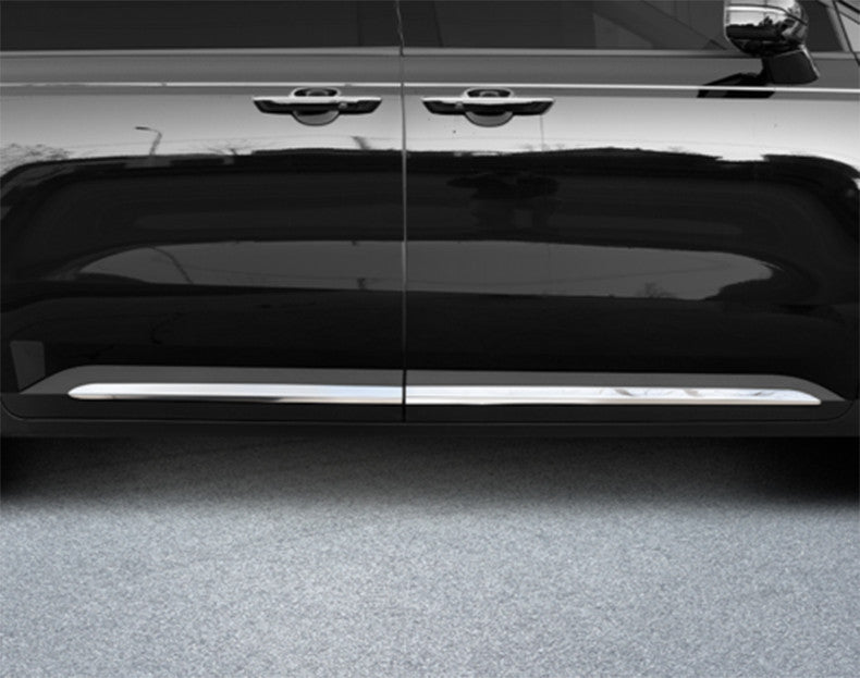 for Kia Carnival 2022-23 Chrome Steel Body Door Side Molding Sill Guard Trim 4x