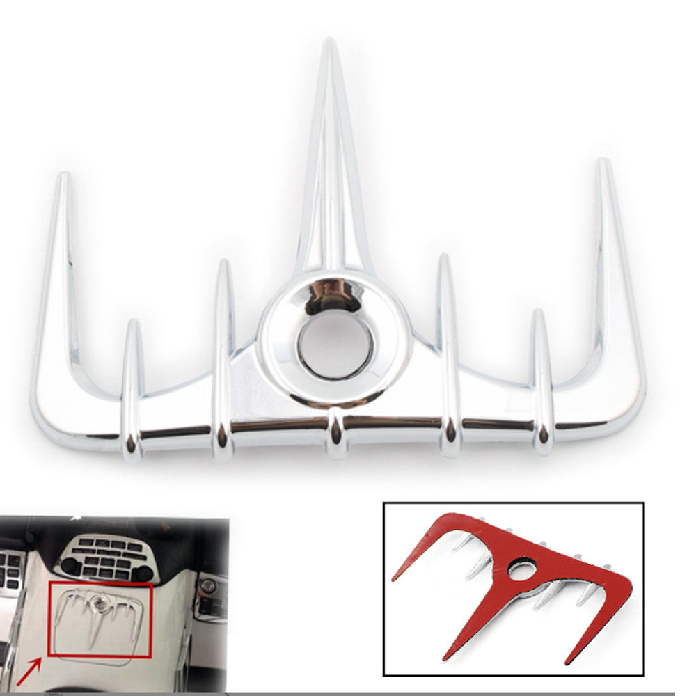 Chrome Front Gas Fuel Tank Fairing Decor Trim for Honda Goldwing GL1800 01-11